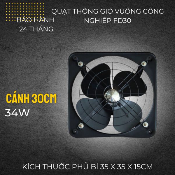 Quạt thông gió vuông ( FD30-4 )