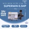 MÁY BƠM NƯỚC CAO ÁP SUPER WIN 0.5HP - 220V - Hình ảnh 2