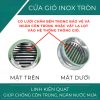 Cửa gió INOX tròn (Size 20CM/ 25CM/ 30CM) - Chống côn trùng, ngăn nước mưa - Hình ảnh 2