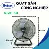 Quạt sàn Công nghiệp Deton Sải cánh 50CM - 110W - Hình ảnh 4