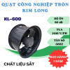 Quạt thông gió tròn Kim Long 60CM 500W - Hình ảnh 4