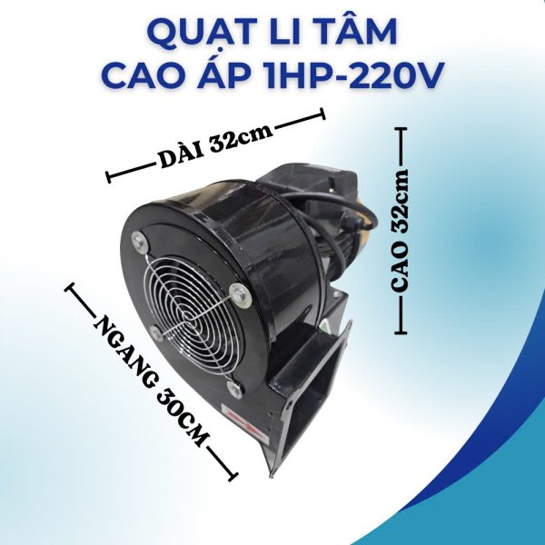 QUẠT LY TÂM CAO ÁP 1HP 220V 2800V/P - Hình ảnh 3