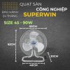 Quạt sàn đa dụng Super Win QS-45 - Hình ảnh 2
