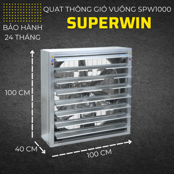 SPW1000-220V Quạt thông gió lá sách Superwin - Hình ảnh 4