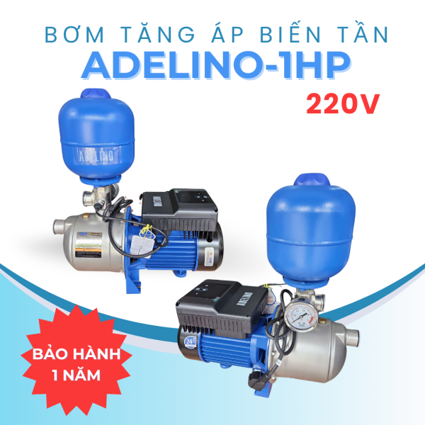 Máy bơm tăng áp ADELINO HS404E 1HP 220V - Hình ảnh 2