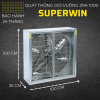ZRA1000-220V Quạt thông gió gián tiếp 2 mặt lưới Superwin - Hình ảnh 3