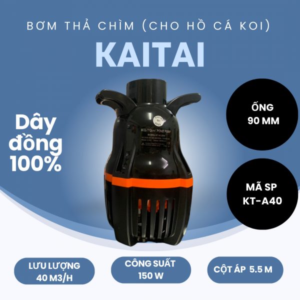 Bơm nước hồ cá Koi KENTAI công suất 150W