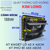 Quạt thông gió vuông (có lá che mưa) size cánh 40cm