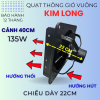 Quạt thông gió vuông (có lá che mưa) size cánh 40cm - Hình ảnh 2