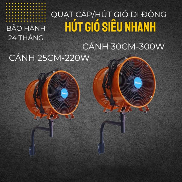 Quạt Hút Khói Dành Cho Bếp Nướng Ngoài Trời Cánh 25CM dạng Treo - Hình ảnh 4